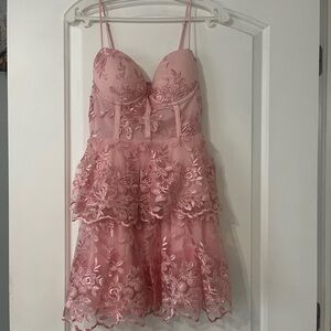 Windsor Blush Pink short formal dress